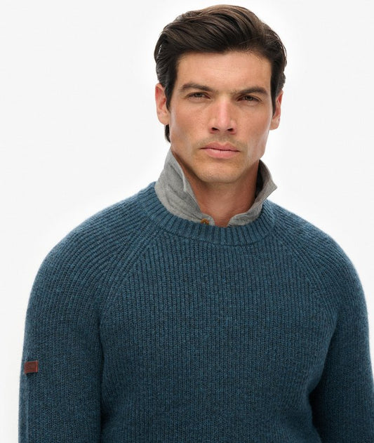 Superdry Chunky Raglan Jumper Ink