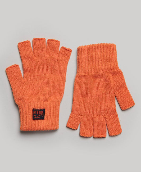 Superdry Gloves Superdry Clothing Superdry Workwear Knitted Gloves Jaffa Orange Workwear Knitted Gloves
