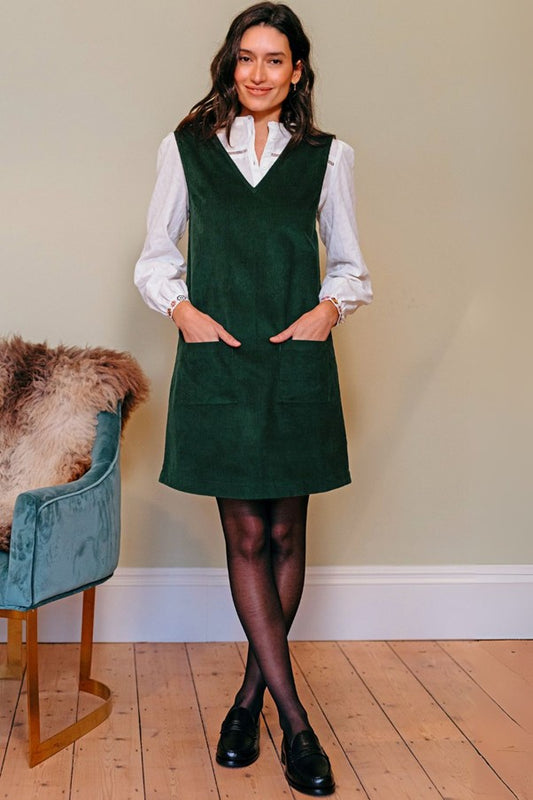 Sugarhill Brighton Kacy Tunic Dress Green Cord