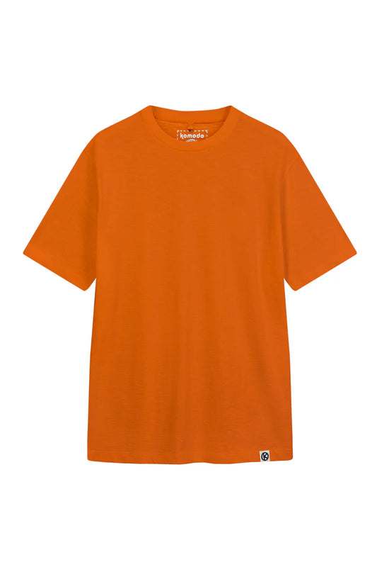 Komodo Clothing Komodo Kin Organic Cotton Tee Burnt Orange Womens orange t-shirt