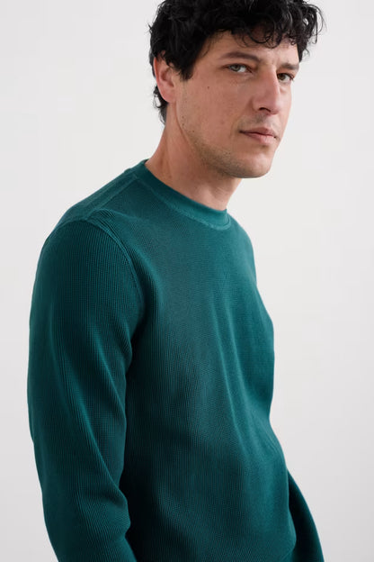 Seasalt Men's Jackline Waffle Jersey Top Kingfisher