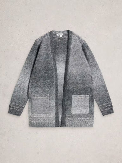 White Stuff Lilbet Cardi Grey Multi