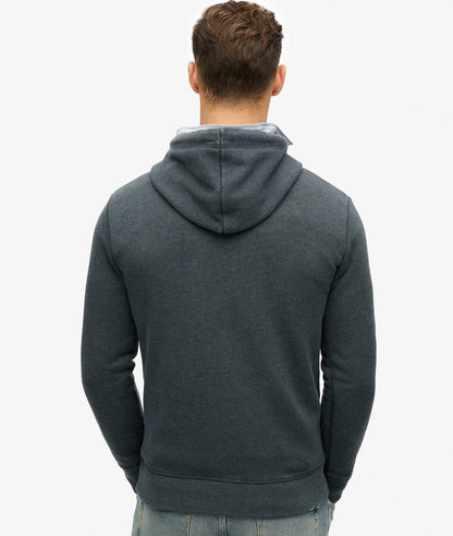 Superdry Lo-Fi Outdoor Mono Relaxed Hoodie Eclipse Navy Marl