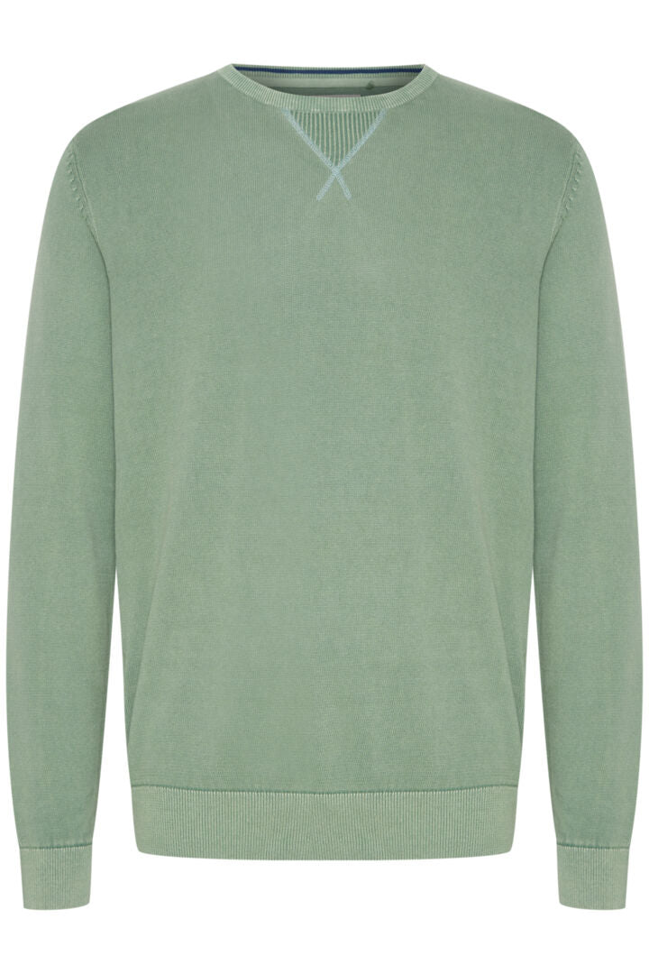 Mens Sweater Blend Pullover Blend Pullover Malachite Green Smart Casual Pullover from Blend.