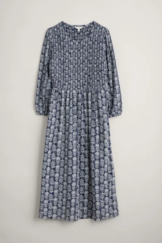 Seasalt Meadowsweet Dress Lace Stems Maritime - Size: 8
