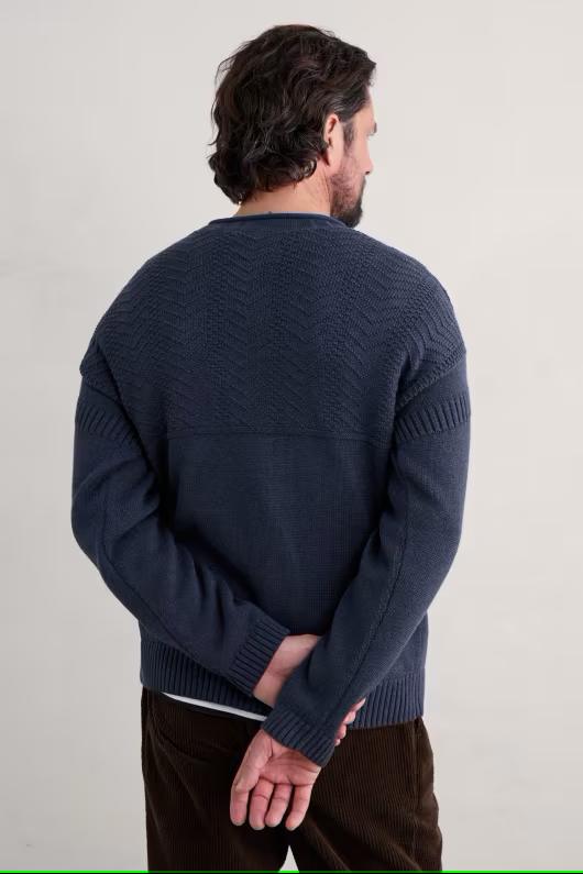 Seasalt Men's Forestay Knitted Jumper Maritime