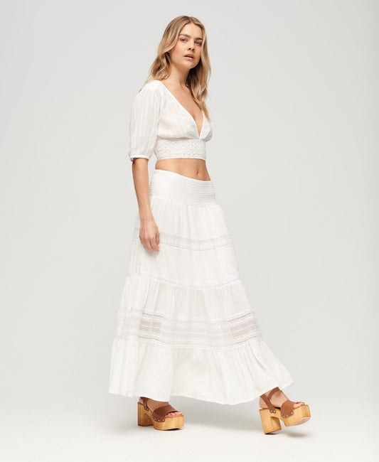 Superdry clothing Superdry Ibiza Maxi Skirt Superdry Skirt Designed for fun in the sun, our Ibiza Maxi Skirt