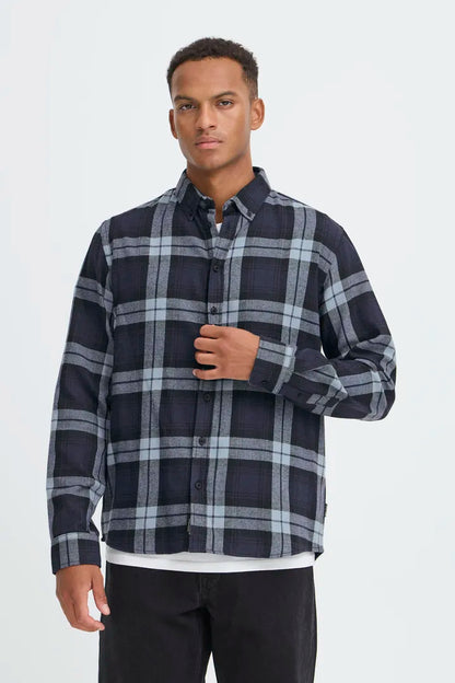 Blend Long Sleeved Checked Shirt Asmus Salute Blend Clothing Mens checked shirt Long Sleeved