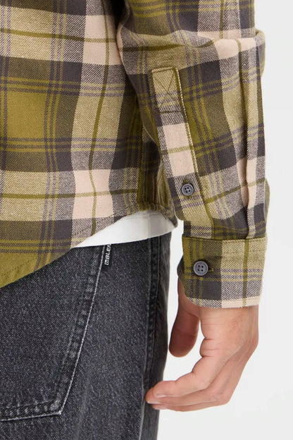 Blend Long Sleeved Checked Shirt Asmus Mayfly