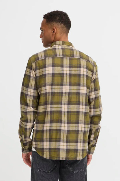 Blend Long Sleeved Checked Shirt Asmus Mayfly