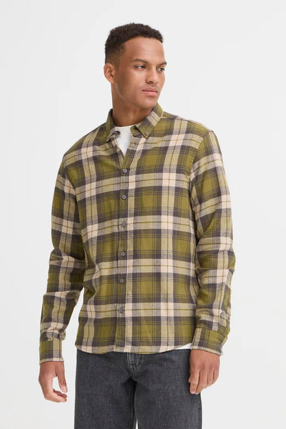 Blend Long Sleeved Checked Shirt Asmus Mayfly Blend Clothing Mens checked shirt Long Sleeved Stylish Checked Shirt 