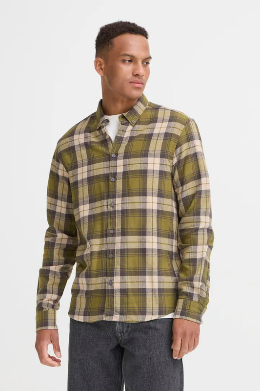 Blend Long Sleeved Checked Shirt Asmus Mayfly Blend Clothing Mens checked shirt Long Sleeved Stylish Checked Shirt 