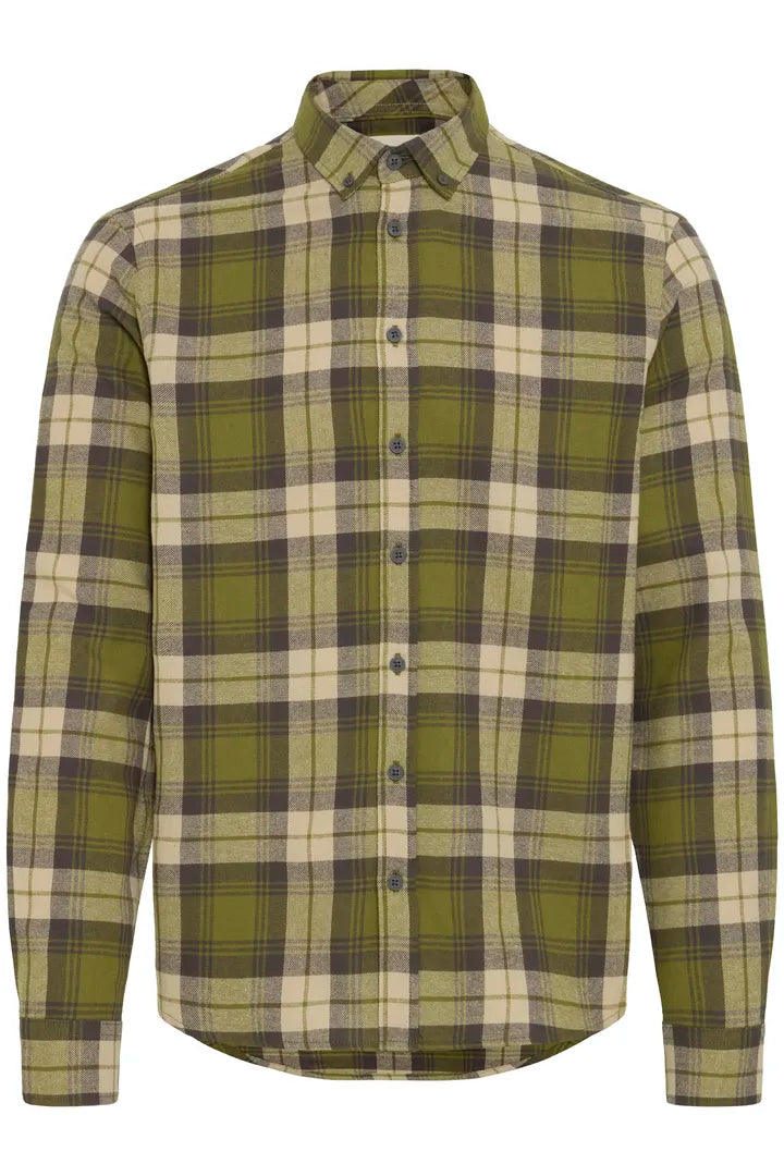 Blend Long Sleeved Checked Shirt Asmus Mayfly
