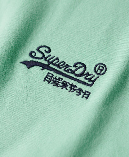 Superdry Organic Cotton Essential Logo T-Shirt Spearmint Light Green