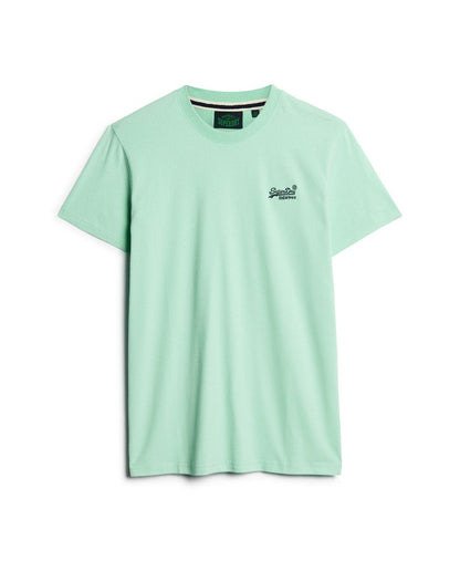 Superdry Organic Cotton Essential Logo T-Shirt Spearmint Light Green