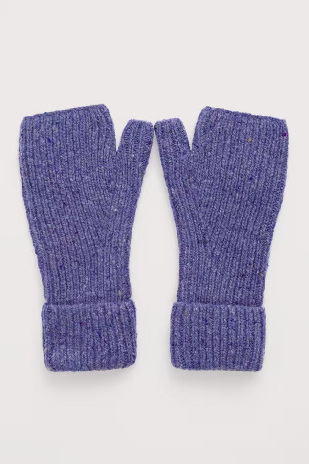 Seasalt Driftmaker Fingerless Mittens Bilberry