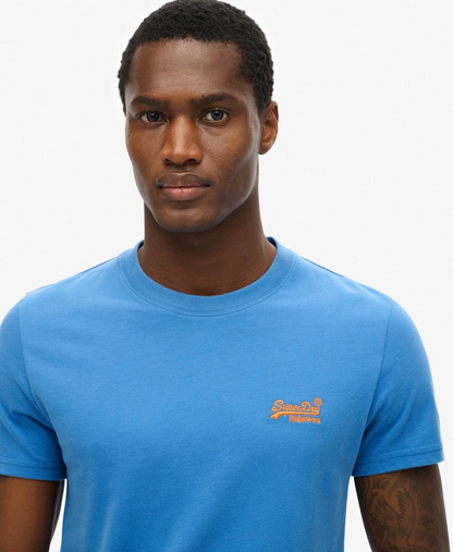 Superdry Organic Cotton Essential Logo T-Shirt Monaco Blue