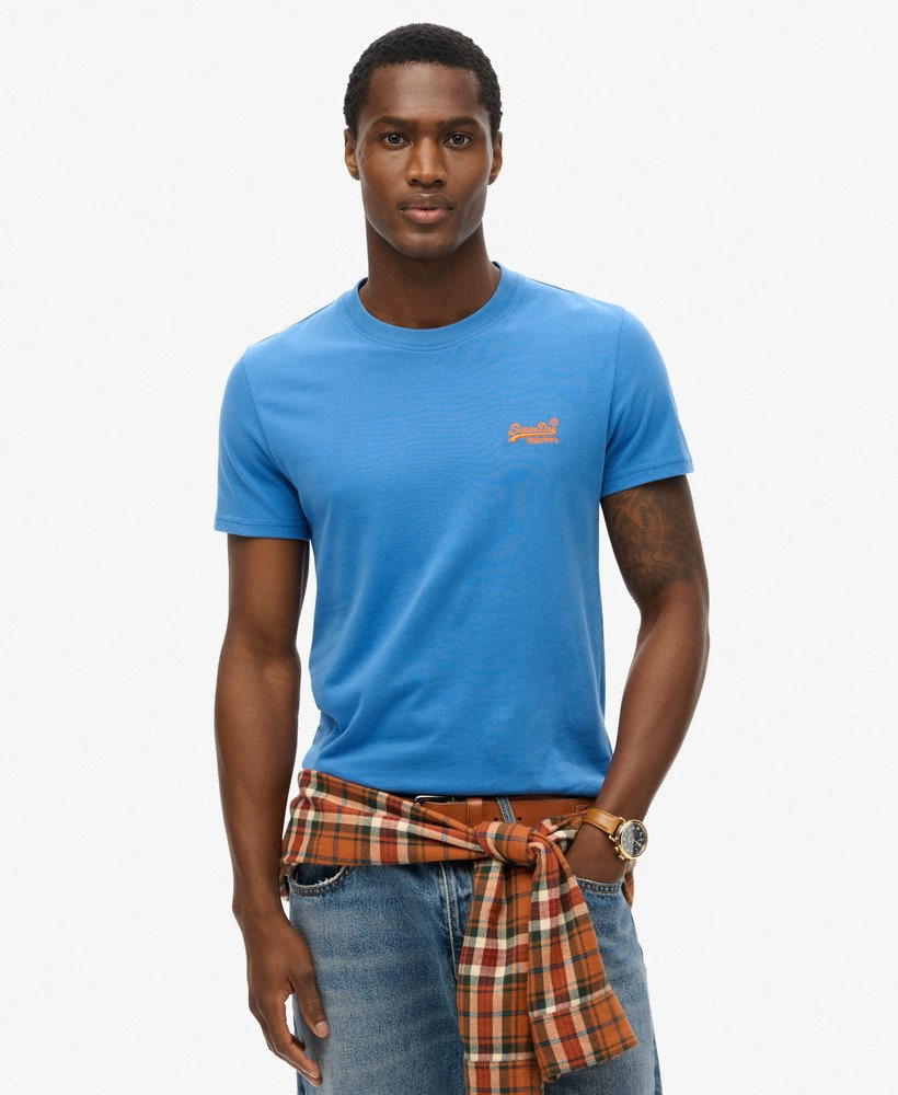 Superdry Organic Cotton Essential Logo T-Shirt Monaco Blue