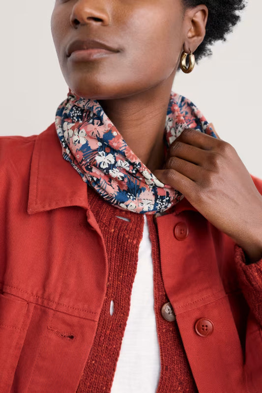 Seasalt Organic Cotton Handyband Moorland Floral Squash