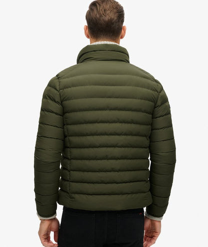 Superdry Fuji Printed Padded Jacket Dark Moss Green