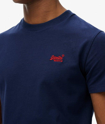 Superdry Organic Cotton Essential Logo T-Shirt Atlantic Navy