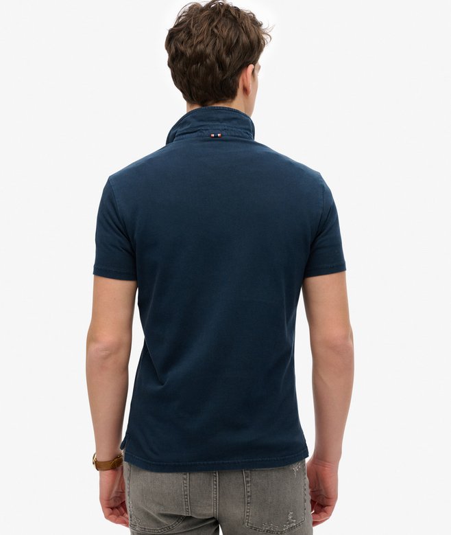Superdry Essential Jersey Polo Top Eclipse Navy