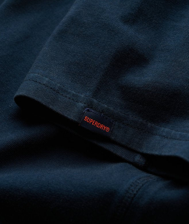 Superdry Essential Jersey Polo Top Eclipse Navy