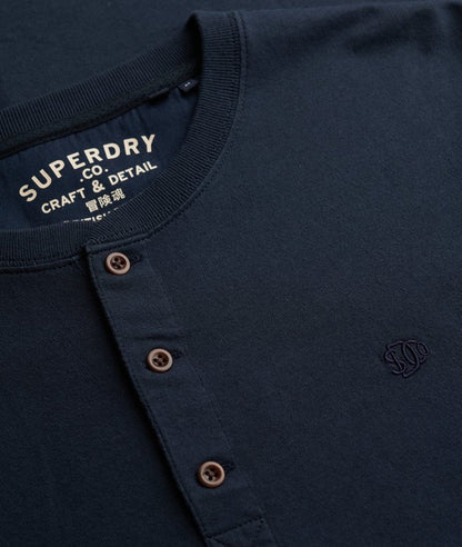 Superdry Classic Essential Grandad Top Eclipse Navy