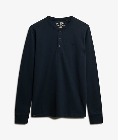Superdry Classic Essential Grandad Top Eclipse Navy