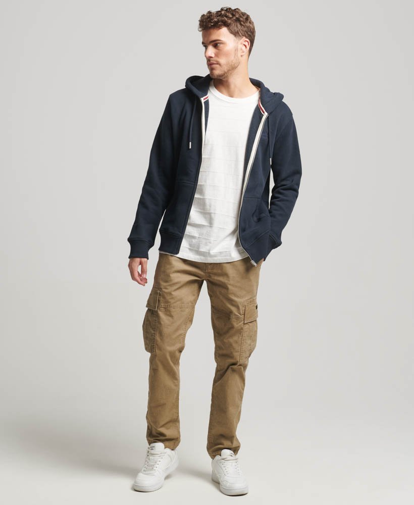 Superdry Essential Logo Zip Hoodie Eclipse Navy