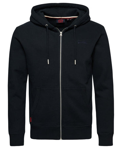 Superdry Essential Logo Zip Hoodie Eclipse Navy