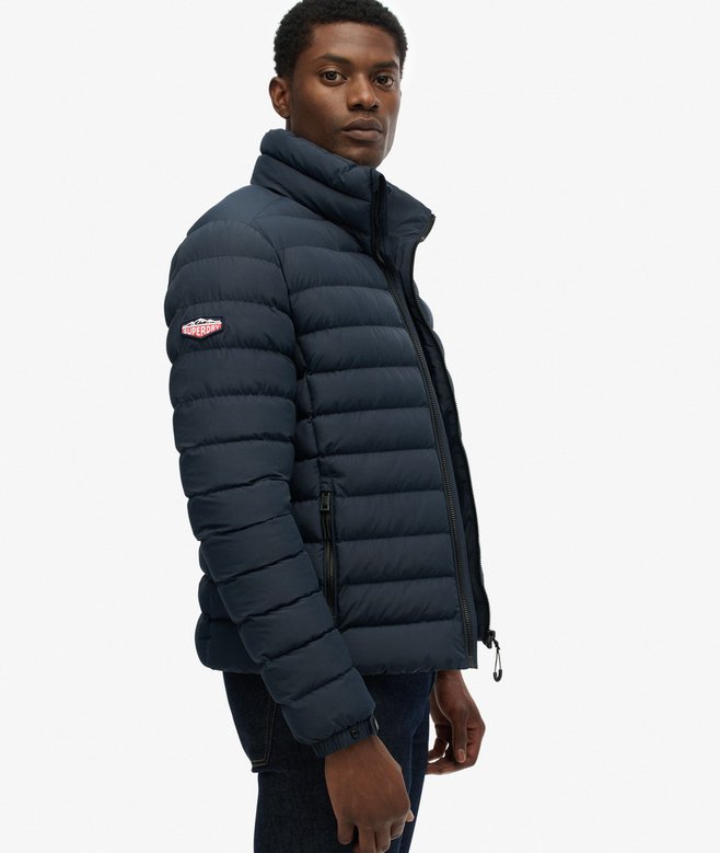Superdry Fuji Printed Padded Jacket Eclipse Navy