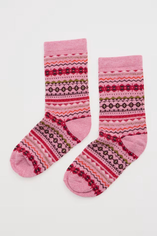 Seasalt Women's Fair Isle Socks Nerine Flora
