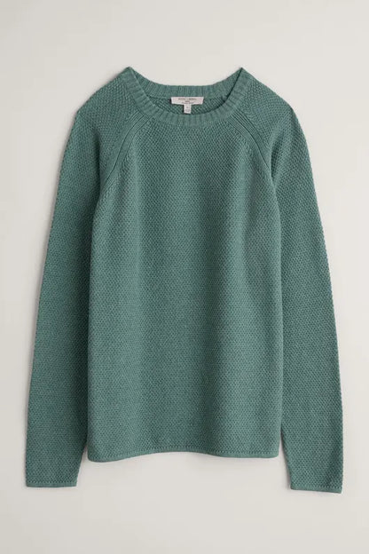 Seasalt Men's Drover Organic Cotton Jumper Nettle | A Brilliant