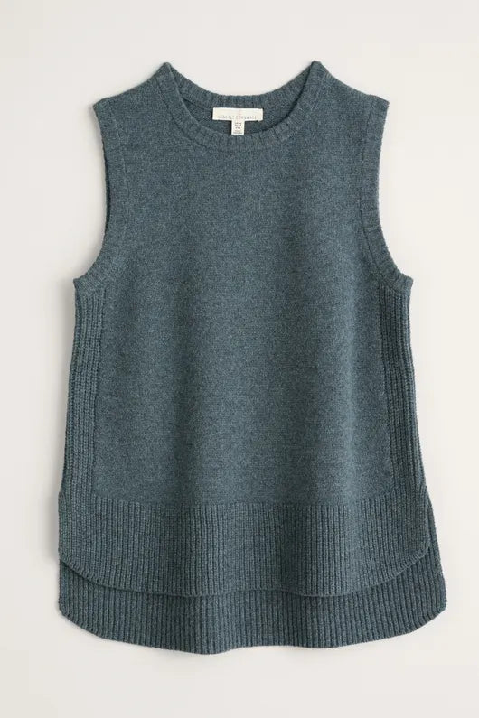 Seasalt Coupling Knitted Vest Light Nickel