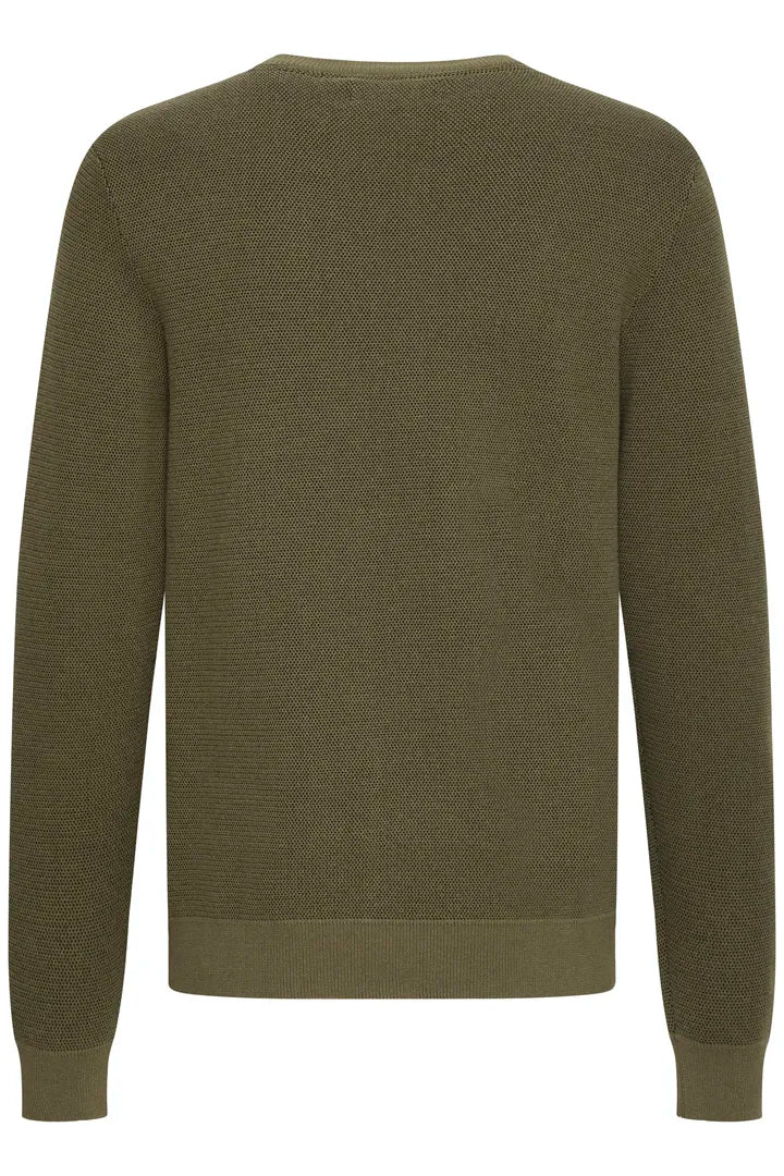 Blend Pullover Crew Knit Olive Night