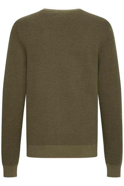 Blend Pullover Crew Knit Olive Night