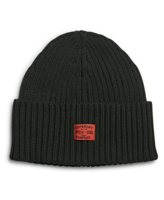 Superdry Beanie Superdry Clothing Superdry Workwear Knitted Beanie Surplus Goods Olive