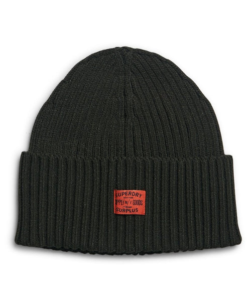 Superdry Workwear Knitted Beanie Surplus Goods Olive