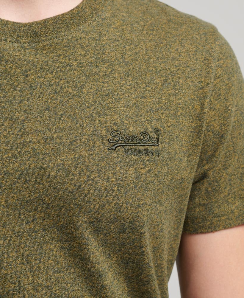 Superdry Organic Cotton Essential Logo T-Shirt Olive Fleck Marl