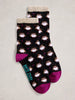 White Stuff Fluffy Ankle Socks Black