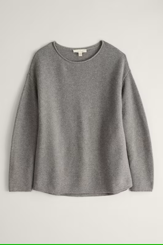 Seasalt Fruity Jumper Oyster Grey