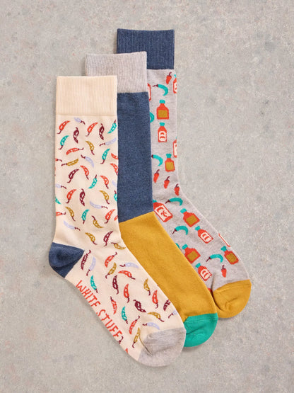 White Stuff 3 Pack Feeling Hot Ankle Socks