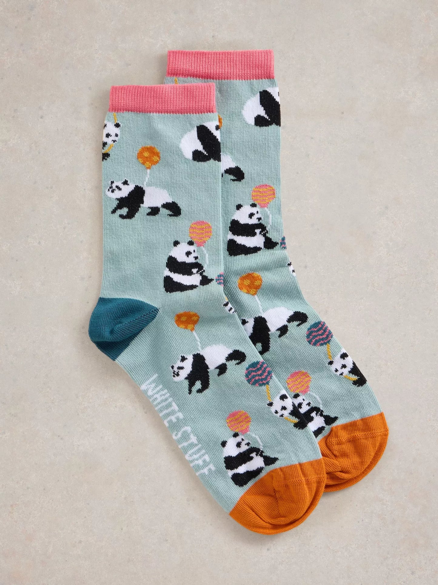 White Stuff Party Panda Ankle Sock Blue Womens Socks White Stuff Socks