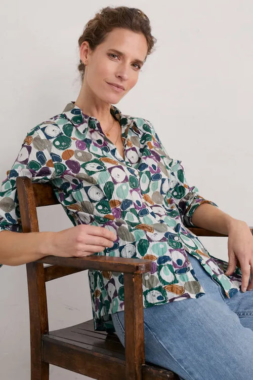 Seasalt Larissa Shirt Geo Pebbles Mix