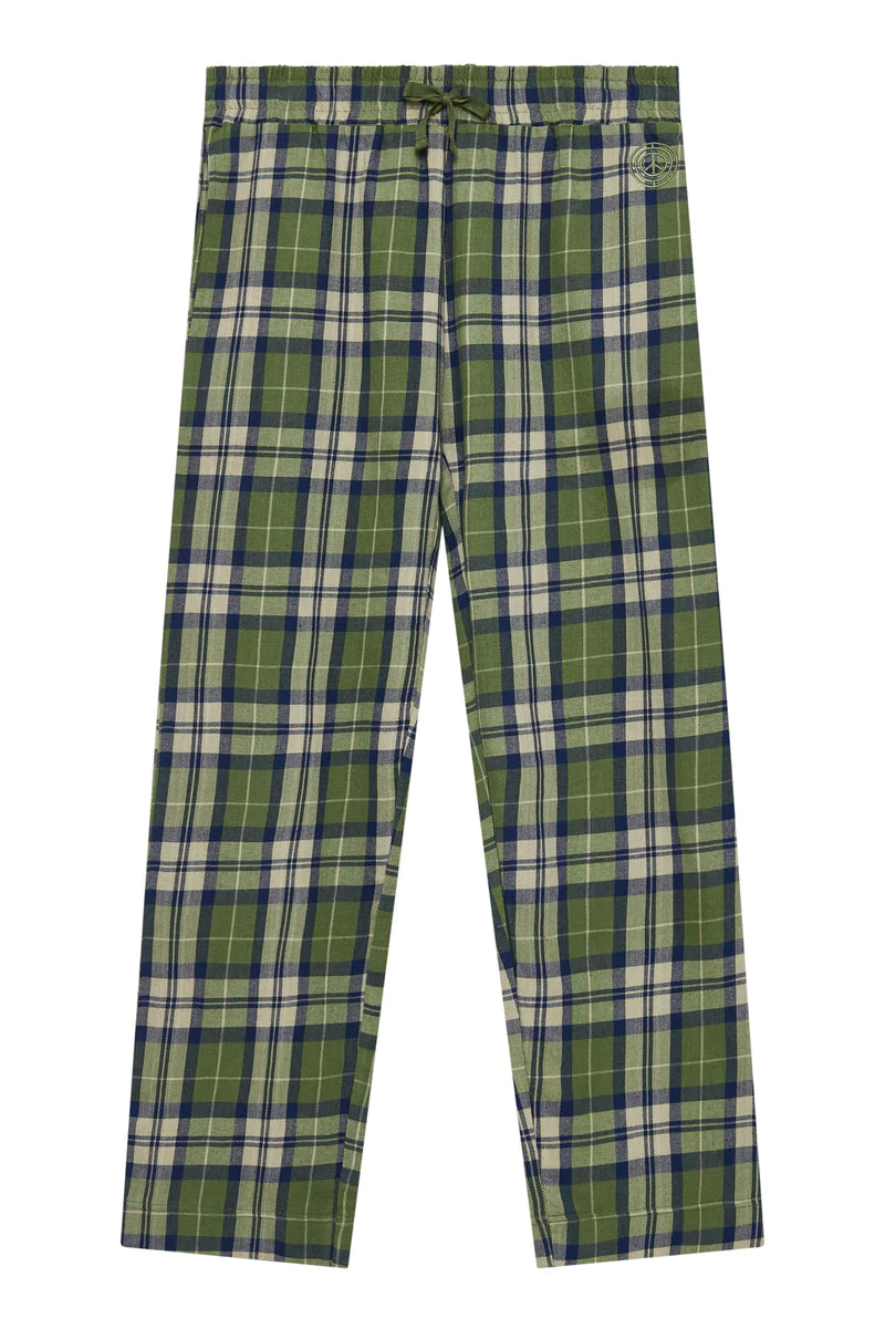 Womens Pyjamas Komodo Pyjamas Komodo Jim Jam Womens GOTS Organic Cotton Pyjama Bottoms Pine Green