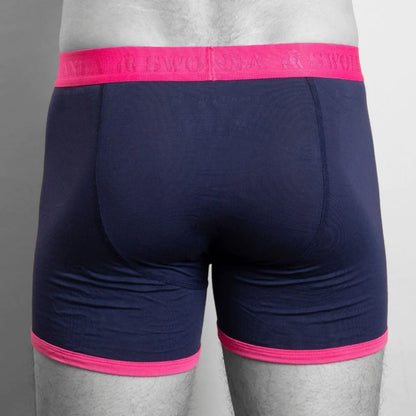 Swole Panda Bamboo Boxers Navy/Pink