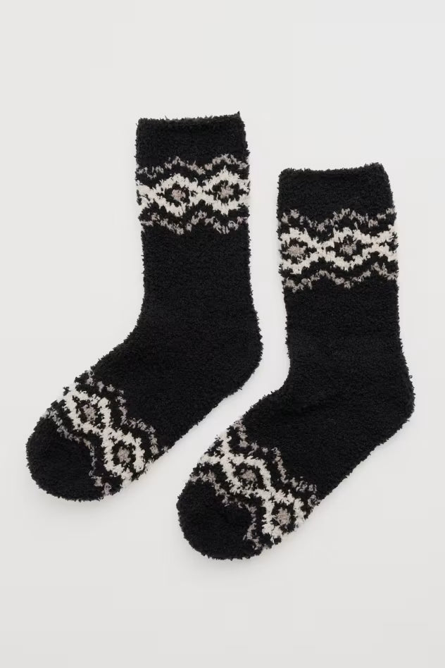 Seasalt Women's Short Fluffies Socks Poet's Onyx