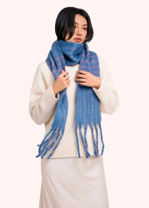 Powder Angelica Scarf in Navy