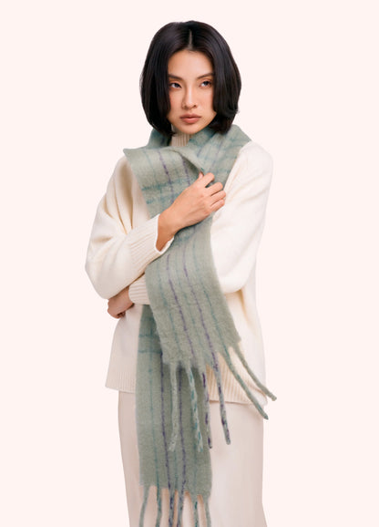 Powder Angelica Scarf in Soft Green